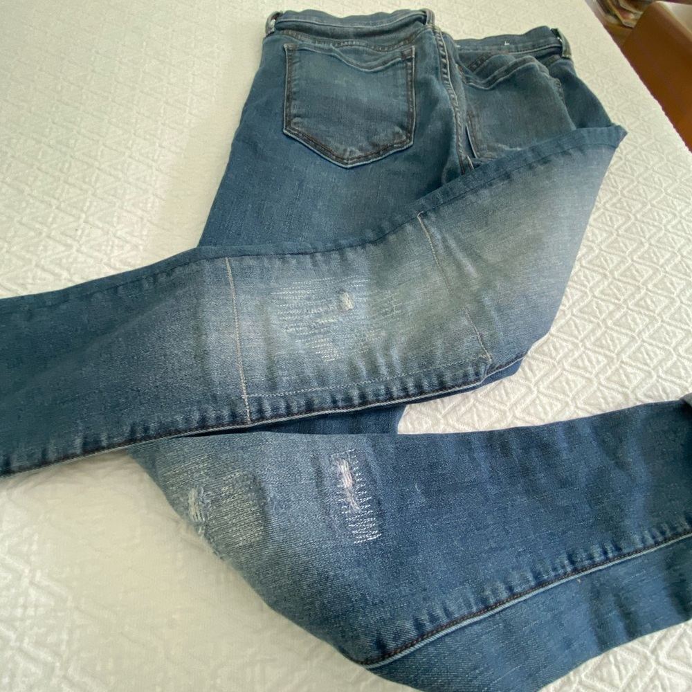 EUC Banana Republic Patchwork Skinny Jeans Sz 27
